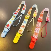 3条[奶嘴夹子] 推车挂绳 宝宝玩具防掉绳 婴儿安抚奶嘴链奶瓶水壶绑带牢固可调节
