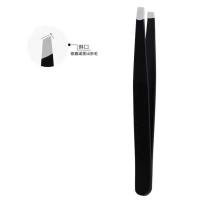 黑色斜口(单支装)-R27 拨眉毛的夹子小镊子拔毛把胡子面部眉捏子修眉钳唇毛拔汗毛