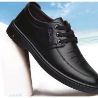 黑色 系带刺绣款801 38 贵人鸟商务皮鞋男英伦软面皮商务休闲鞋圆头男鞋韩版潮流系带透气