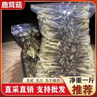 500g 鹿茸菇干货鹿茸菌500g净重无硫野生菌特级福建土特产煲汤脆菇香菇