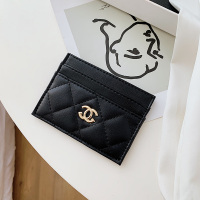 方格 卡包女式零钱包小巧薄简约多卡位迷你韩国个性创意防消磁卡包配盒