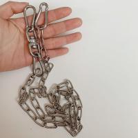 2mm粗1.5米(10斤内小狗) (不锈钢304)狗链+项圈+手柄 宠物狗绳索套链子大型犬中型犬小型犬铁链项圈狗绳防咬马