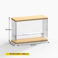 一层阶梯 可站两排 积木展示柜收藏品玩具陈列架透明娃娃收纳玩具摆件家用手办小型立