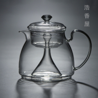 鹰嘴蒸茶壶1500ML 电陶炉加热玻璃蒸茶壶黑茶蒸汽煮茶器电磁炉烧水壶泡茶壶单壶家用
