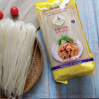 干河粉 宽泰国水妈妈河粉454克袋装炒粉条宽河粉2mm 扁粉稞条米粉