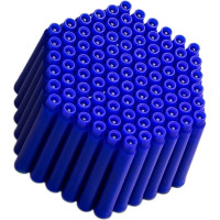 热可擦钢笔专用墨囊50支 蓝色热可擦墨囊+橡皮+润笔器 通用 包尖 英雄可擦钢笔学生专用热敏可擦小学生三年级可擦写可换墨