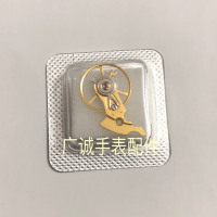 国产天津海鸥2824 2836机芯摆轮全套夹板总成 手表机芯配件 金 白