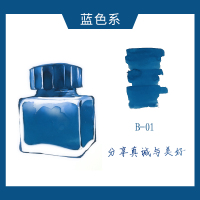 B-01 蓝紫色系tramol繁色墨水钢笔用非碳素彩墨不堵笔蓝色紫色彩色