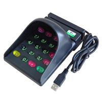 DK802U黑 刷卡机带罩ID卡感应卡会员卡积分卡读卡器带键盘划卡器