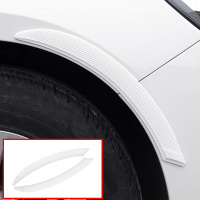 FQfe-轮眉-纯白色-(一对) 汽车防撞条贴轮眉防碰防擦贴车身装饰贴车轮贴防刮加装防刮车o贴