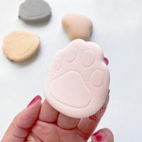 猫爪粉扑3枚装 芭贝拉云朵猫爪粉扑棉花糖粉扑干湿服帖柔软持久可爱油皮精致按摩