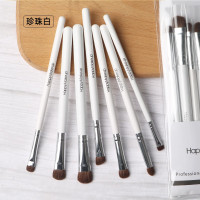 珍珠白 7支马毛刷 小马毛 法国兰蔲小马毛眼影刷套装鼻影高光粉刷眼妆刷子初学者全套化妆刷