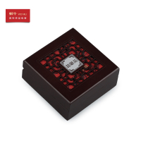 珍藏品镂空小号手镯盒黄底 仿木制珍藏品手镯盒镂空吊坠把件手镯手链玉器首饰品包装盒收纳盒