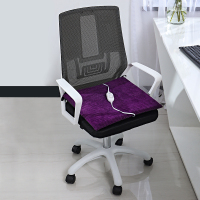 紫色 加热单垫 电热垫加热坐垫办公室发热电暖屁股垫小电热毯褥子椅垫暖垫可拆洗