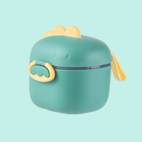 小盒绿色 400容量 卡路里蛋白粉盒便携式储物罐健身补剂收纳盒分装盒摇摇杯带粉盒子