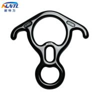 黑色 牛角八字环下降器攀岩攀冰速降下滑器高空作业套绳索单点下降环