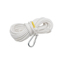 无钢丝(10米+1钩+手套) 消防安全绳高楼应急逃生绳救生绳尼龙绳户外登山绳保险绳索钢丝芯