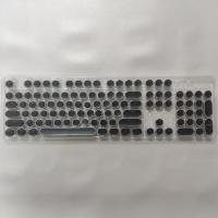 黑色电镀朋克圆形键帽 是键帽 不是键盘 官方标配 蒸汽朋克机械键盘键帽电镀87/104键圆形打字机复古透光十字轴键帽