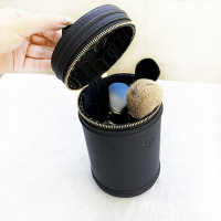 黑蓝色 桶包 肌肤之玥深蓝色桶包 cpb化妆刷桶笔筒手提收纳包桶眉笔刷子收纳筒
