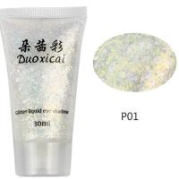 01软管白色七彩 儿童舞台妆亮晶晶眼影闪粉头发面部亮片啫喱膏金葱闪片拉丁表演