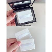 原版单面皮面白色3片盒装 HALIE大白饼皮面粉扑3片Na*rs方形超薄散粉粉扑双面植绒丝带粉扑