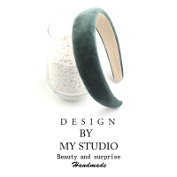 暗绿色 赵露思同款海绵发箍女洗脸高颅顶头箍丝绒复古宽边洗脸发卡秋冬