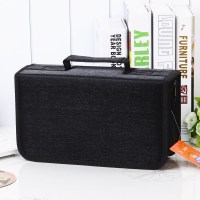 黑色 大容量CD包光盘包碟片包光碟盒加厚cd盒DVD光碟包特大碟包128片