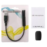 黑色 突音 yanmai笔记本台式电脑USB单指向麦克风话筒会议录音游戏家用