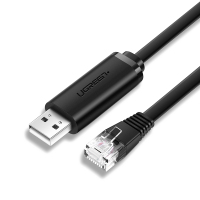 USB转RJ45 Console 调试线 50773 1.5m 绿联USB转console调试线交换机路由器配置线USB