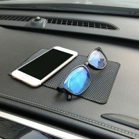 全黑色-中号款 汽车手机防滑垫支架 耐高温卡通车载用仪表台香水摆件置物防滑垫