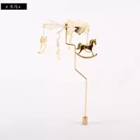 木马(不含托盘) 旋转烛台摆件香薰蜡烛托盘浪漫烛光走马灯套装托台礼物磁力可移动