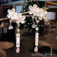 12#蜻蜓点水对装[送小礼品 ] 古装夹子头饰古风发夹饰品汉服配饰边夹发饰步摇流苏超仙对夹发卡