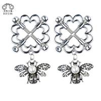 金属蜜蜂乳饰女用可爱贴钻小蜜蜂乳夹吊坠情趣强力咪咪夹调情饰品