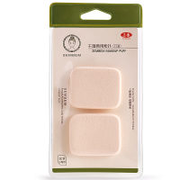 干湿两用粉扑(2个装) 方形 三本干湿两用粉扑海绵粉底化妆工具气垫扑方形2个装蜜粉粉饼粉扑