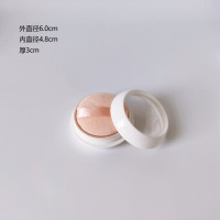 进口散粉盒小号 送4.3cm柔软粉扑 黑胡椒粉盒子散粉盒空盒便携小高档带粉扑分装替换大号空盒大容量