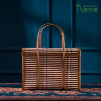 30*15*20 竹篮子手提篮 水果 粽子 特产 竹框 竹编 竹制品 竹篮包装礼盒