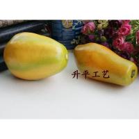 水果木瓜 仿真假人工造水果蔬菜木瓜家居装饰修摄影道具用品教学孩子初早教