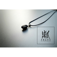 咖啡豆(黑檀木) 咖啡豆黑胡桃木质手工原创黑檀吊坠轻奢项链通勤天然饰品情侣礼物