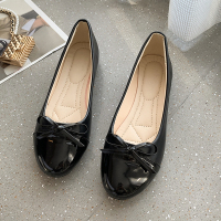 黑色 35 豆豆鞋女夏单鞋女春秋平底秋款大码女鞋41一43胖脚宽肥孕妇蛋卷鞋