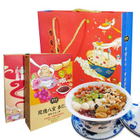礼盒袋装 河南开封特产德宋堂玫瑰八宝杏仁茶藕粉坚果羹杏仁粉代餐粥礼盒装