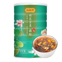 桂花坚果藕粉羹500g 拍一发三送杯子勺子山知月 桂花坚果藕粉羹 500g*3罐营养升级