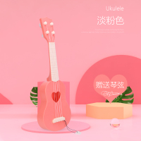 马卡龙粉 儿童乐器小吉他提琴尤克里里初学者乐器仿真可弹奏音乐男女孩玩具