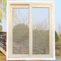 缝纫双面包边成品纱窗,灰纱白贴 0.8x0.6m 窗户防蚊子纱窗纱网磁性沙窗门帘磁铁自粘式魔术贴自装型家用窗帘