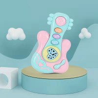 音乐小吉他[蓝] 婴儿玩具益智早教0-1岁宝宝6个月以上音乐手拍鼓摇铃一岁抓握训练