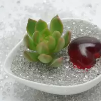 水晶2-4毫米小颗粒1斤 白色装饰沙石子砂石游泳池水培植物金鱼缸鱼缸沙子底沙石头造景