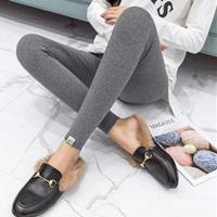 深灰小猫(九分裤)单件 M 孕妇打底裤春秋外穿九分裤宽松大码休闲薄款春夏托腹长裤子孕妇装