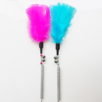 不倒翁羽毛替换头2个(无赠品) 猫玩具逗猫棒不倒翁羽毛铃铛小猫咪幼猫自嗨解闷耐咬神器猫猫用品