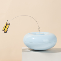 浮游蝴蝶-新品蓝色-触碰开启(收藏加购送电池) 中恒宠物猫咪玩具逗猫棒智能自动感应仿真蝴蝶猫玩具自嗨猫咪用品