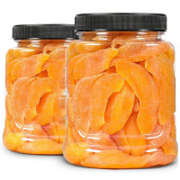 来吃点好的黄桃干果脯500g水果干罐装