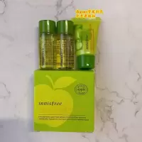 青苹果卸妆油3件套小样共40ml 仅6只真心白菜价韩国innisfree悦诗风吟橄榄沐浴露身体乳 皂